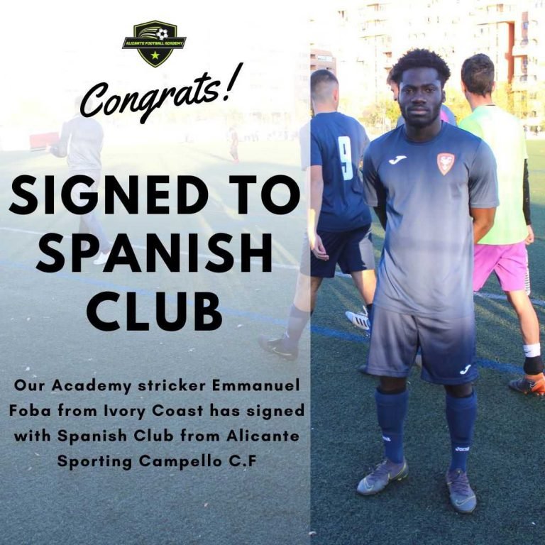 Alicante football academy player signed in spanish club