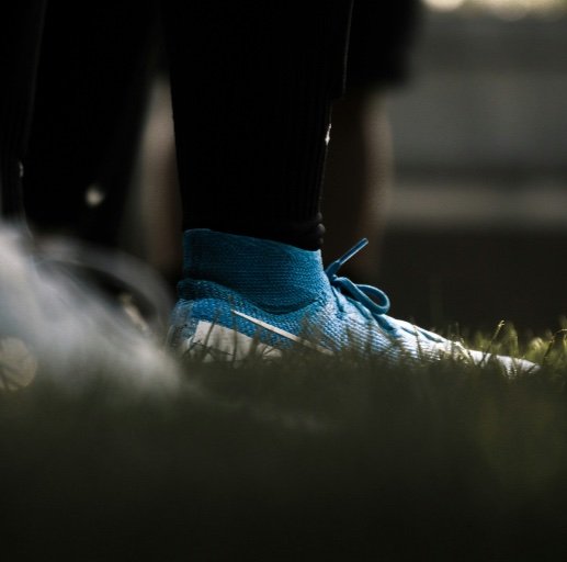 soccer cleats on artificial turf