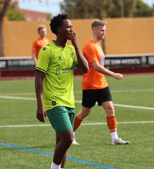 alicante football academy player walking during soccer match