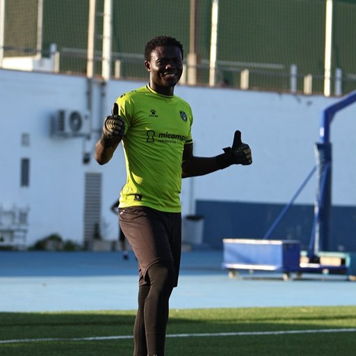 football goalkeeper training with ball