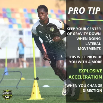 Rondo exercise in soccer training in spain